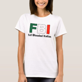 FBIのイタリアンな女性スパゲッティ上(合う) Tシャツ