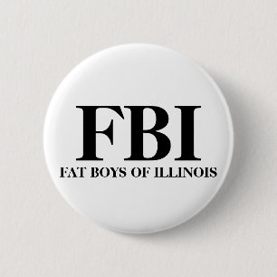 FBIのイリノイのFATの男の子 缶バッジ