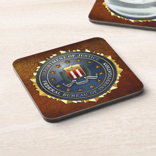 FBIのエンブレム コースター (左側)