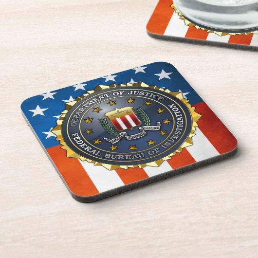 FBIのエンブレム コースター (左側)