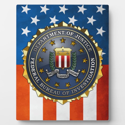 FBIのエンブレム フォトプラーク (正面)