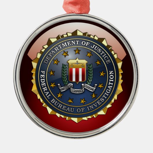 FBIのエンブレム メタルオーナメント (正面)