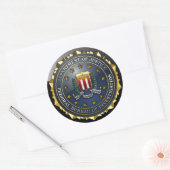 FBIのエンブレム ラウンドシール (封筒)