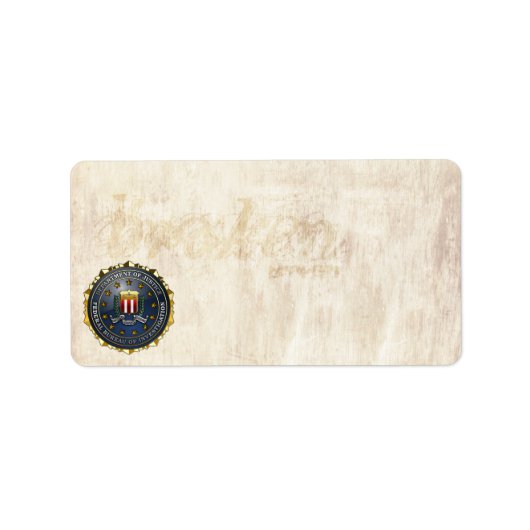 FBIのエンブレム ラベル (正面)