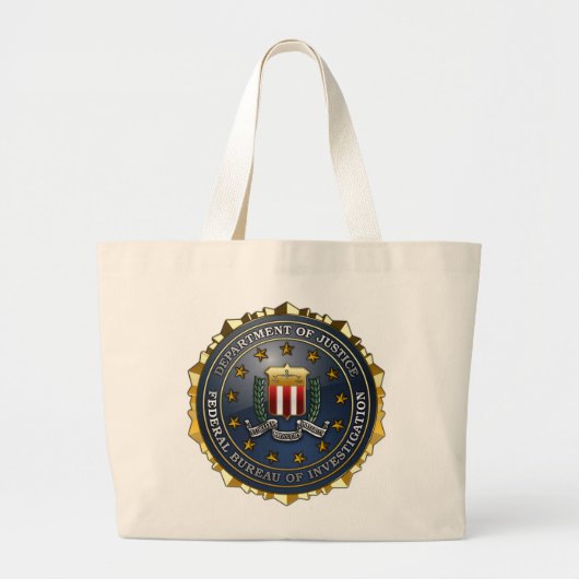 FBIのエンブレム ラージトートバッグ (正面)
