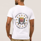 FBIのエンブレム Tシャツ (裏面)
