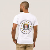 FBIのエンブレム Tシャツ (裏面フル)