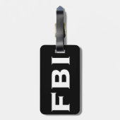FBIのカッコいい ラゲッジタグ (裏面縦)