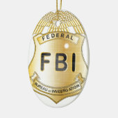 FBIのバッジ セラミックオーナメント (左)