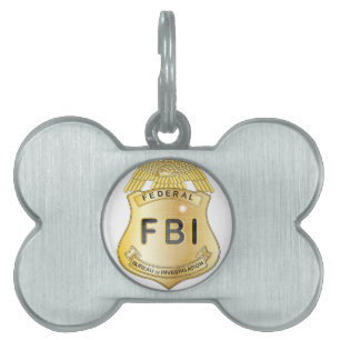 FBIのバッジ ペットネームタグ