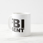 FBIのプロダクト及びデザイン! コーヒーマグカップ (正面左)