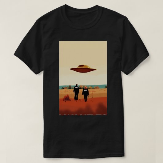 FBIのポスターSamsungが欲し信じいXファイル Tシャツ (デザイン正面)