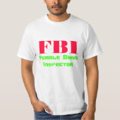 FBIのメスのビキニの検査官 Tシャツ (正面)