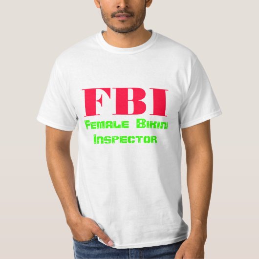 FBIのメスのビキニの検査官 Tシャツ (正面)