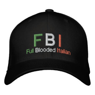 FBIの全血イタリアン球帽 刺繍入りキャップ