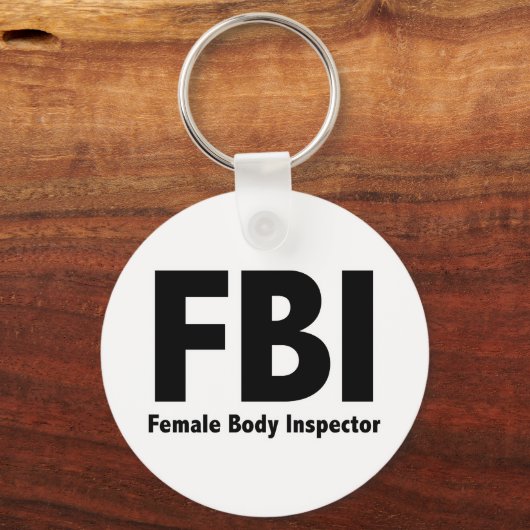 FBIの失礼なおもしろいユーモア キーホルダー (正面)