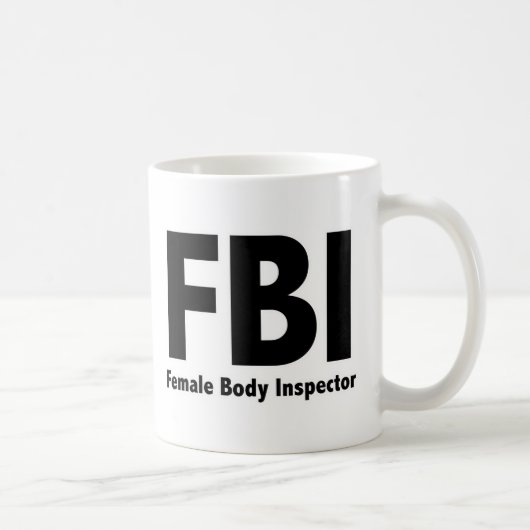 FBIの失礼なおもしろいユーモア コーヒーマグカップ (右)