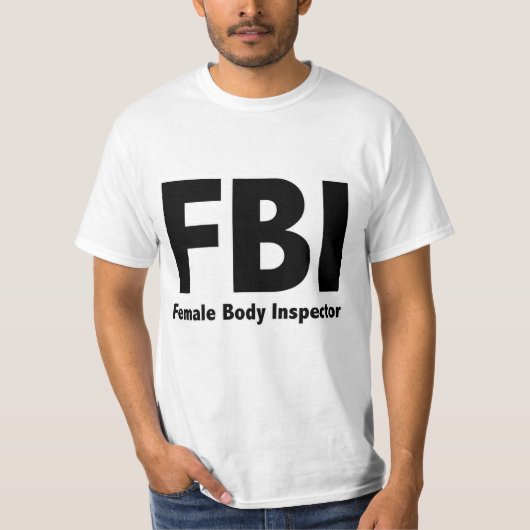 FBIの失礼なおもしろいユーモア Tシャツ (正面)