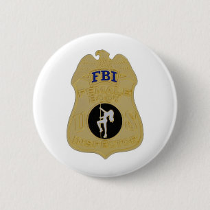 fbiの女性の身体の検査官 缶バッジ