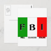 FBIの完全血イタリアン ポストカード (正面/裏面)