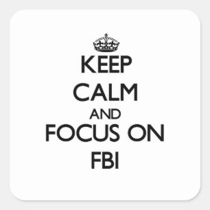 Fbiの平静そして焦点を保って下さい スクエアシール