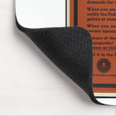 FBIの警告 マウスパッド (コーナー)