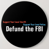 FBIの資金を取り除く 缶バッジ (正面)