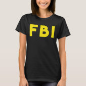 FBIの連邦捜査官のおもしろいなハロウィンの衣裳のTシャツ Tシャツ (正面)