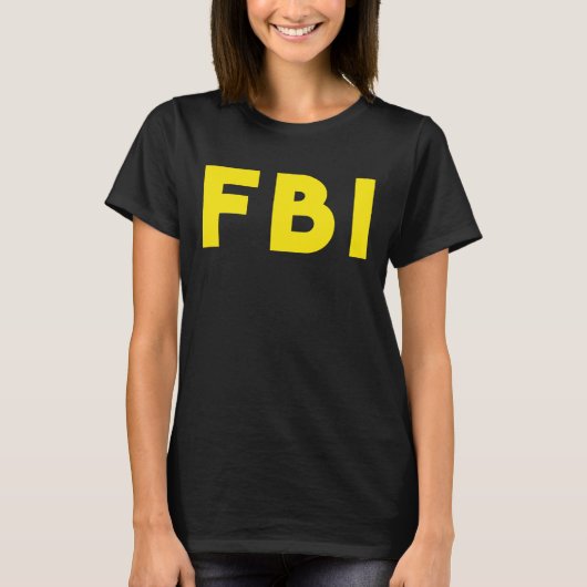FBIの連邦捜査官のおもしろいなハロウィンの衣裳のTシャツ Tシャツ (正面)