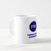 FBIの~の女性の身体の検査官のマグ コーヒーマグカップ (正面左)