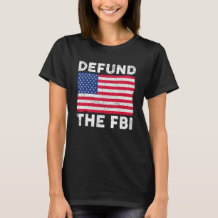 FBIを廃止せよ アメリカ国旗 メンズ レディース Tシャツ