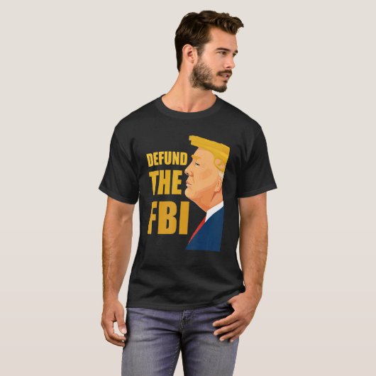 FBIアンチ腐敗米国国旗の資金を取り除く Tシャツ (正面フル)