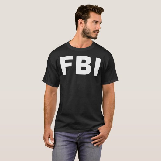 FBIハロウィーン仮装の連邦法執行機関 Tシャツ (正面フル)