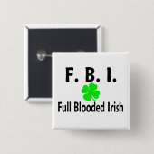FBIフルブラッドアイリッシュクローバー 缶バッジ (正面&裏面)