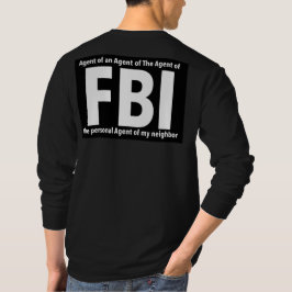 FBIプリントノベルティ：ユーモアデザイン Tシャツ