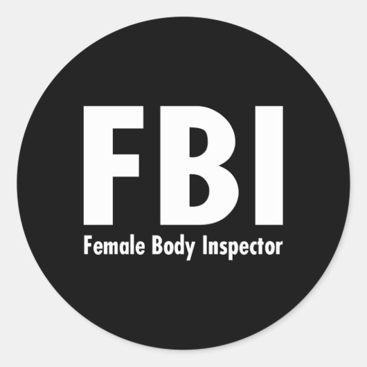 - Fbi女性体員 ラウンドシール (正面)