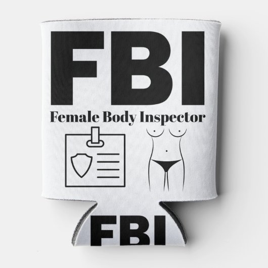 FBI女性体検査官 缶クーラー (正面)