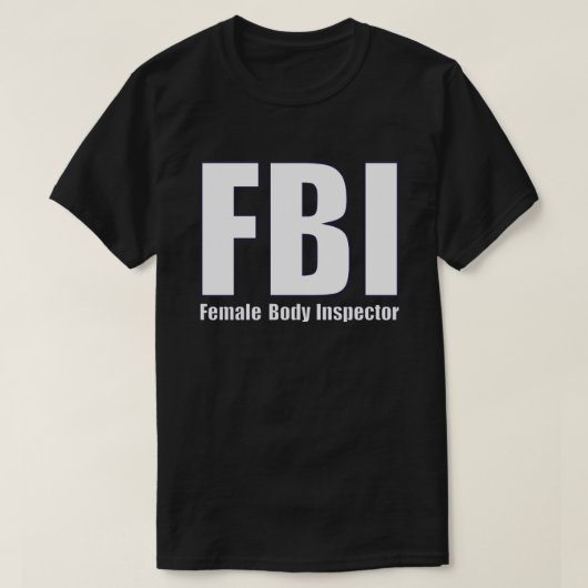 FBI女性体検査官 Tシャツ (デザイン正面)
