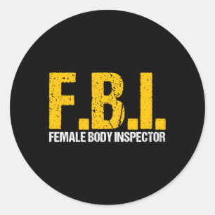 Fbi女性体検査頭字語ノベルティコレクト ラウンドシール