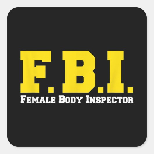 FBI女性体監おもしろい視 スクエアシール (正面)