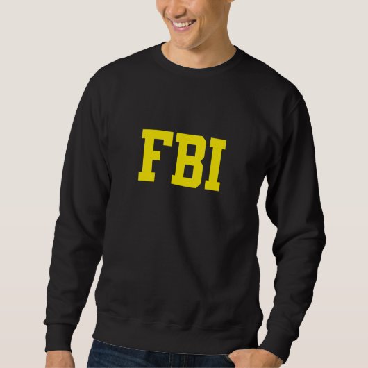 FBI女性体監督胸部背面 スウェットシャツ (正面)