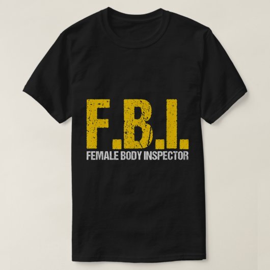 FBI女性体監督頭字語恋人ノベルティ社 Tシャツ (デザイン正面)