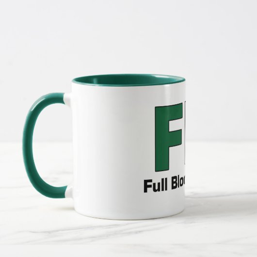 FBI完全なBloodedのイタリアンな緑のコーヒー・マグ マグカップ (左)