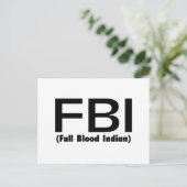 FBI完全血インディアン ポストカード (スタンド正面)