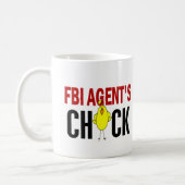 FBI捜査官のひよこ コーヒーマグカップ (左)