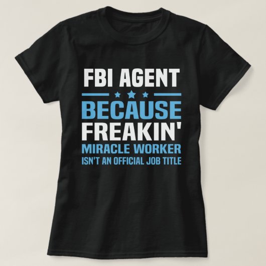 FBI捜査官 Tシャツ (デザイン正面)