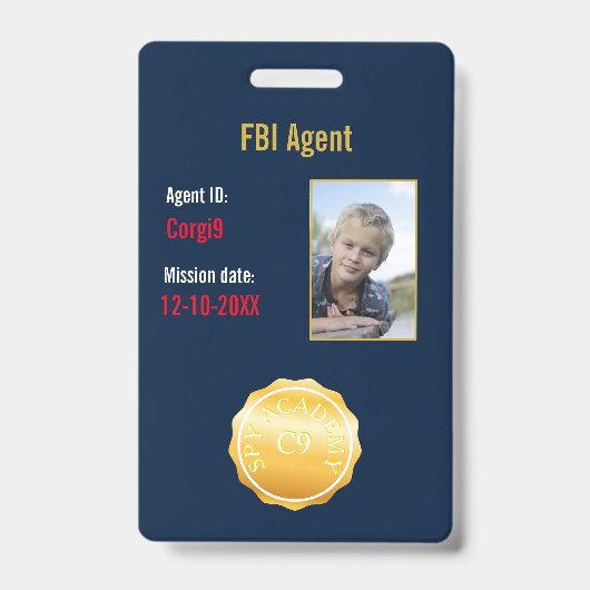 FBI秘密捜査官バッジ バッジ (正面)