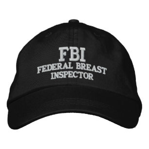 FBI連邦乳房検査官 刺繍入りキャップ