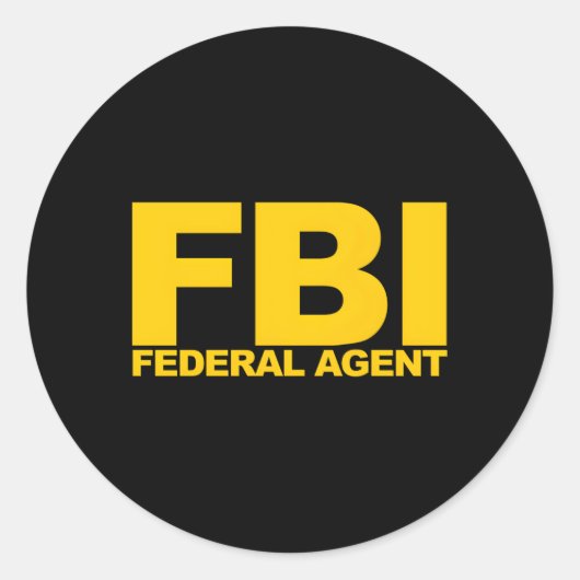 Fbi連邦捜査官 ラウンドシール (正面)