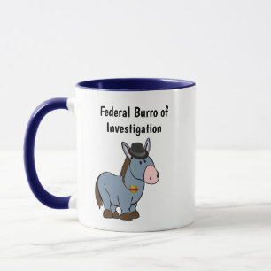 FBI連邦捜査局ロバの漫画 マグカップ